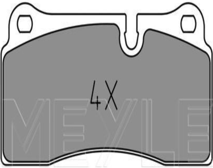 Rear MEYLE GERMANY 025 242 6118 Brake Pad Set, disc brake for AUDI