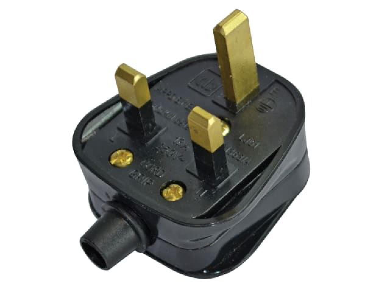 Faithfull FPPPLUG13R Black Plastic Plug 230V 13A - Image 8