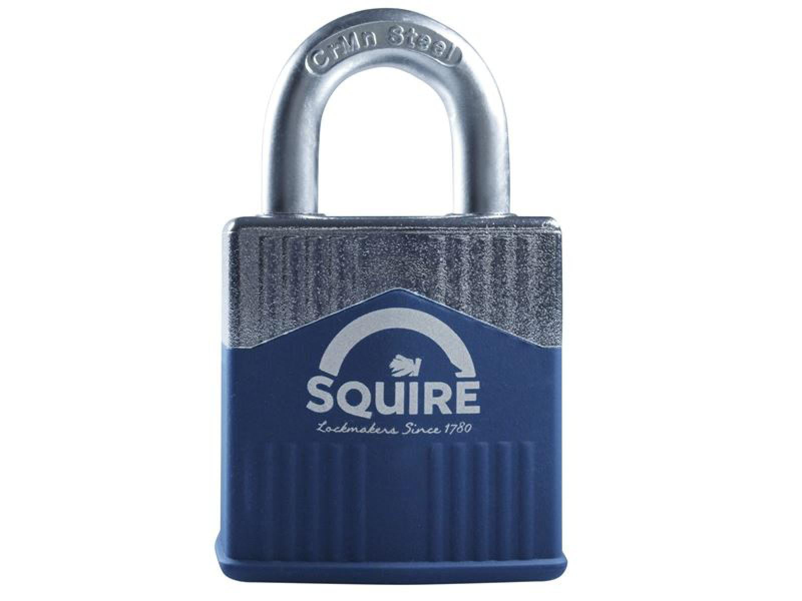 Squire Warrior 55 open shackle boron 55mm armoured high security padlock cen 3
