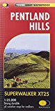 Pentland Hills Harvey Superwalker map Caerketton and Allermuir Hills