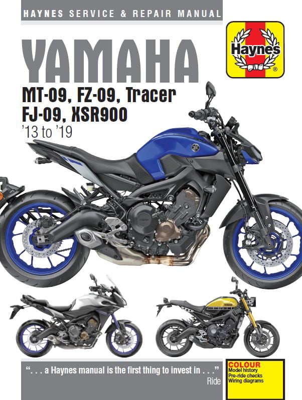 Haynes Manual 6333 for Yamaha MT-09, FZ-09, Tracer, FJ-09 & XSR900 (2013 - 2019)
