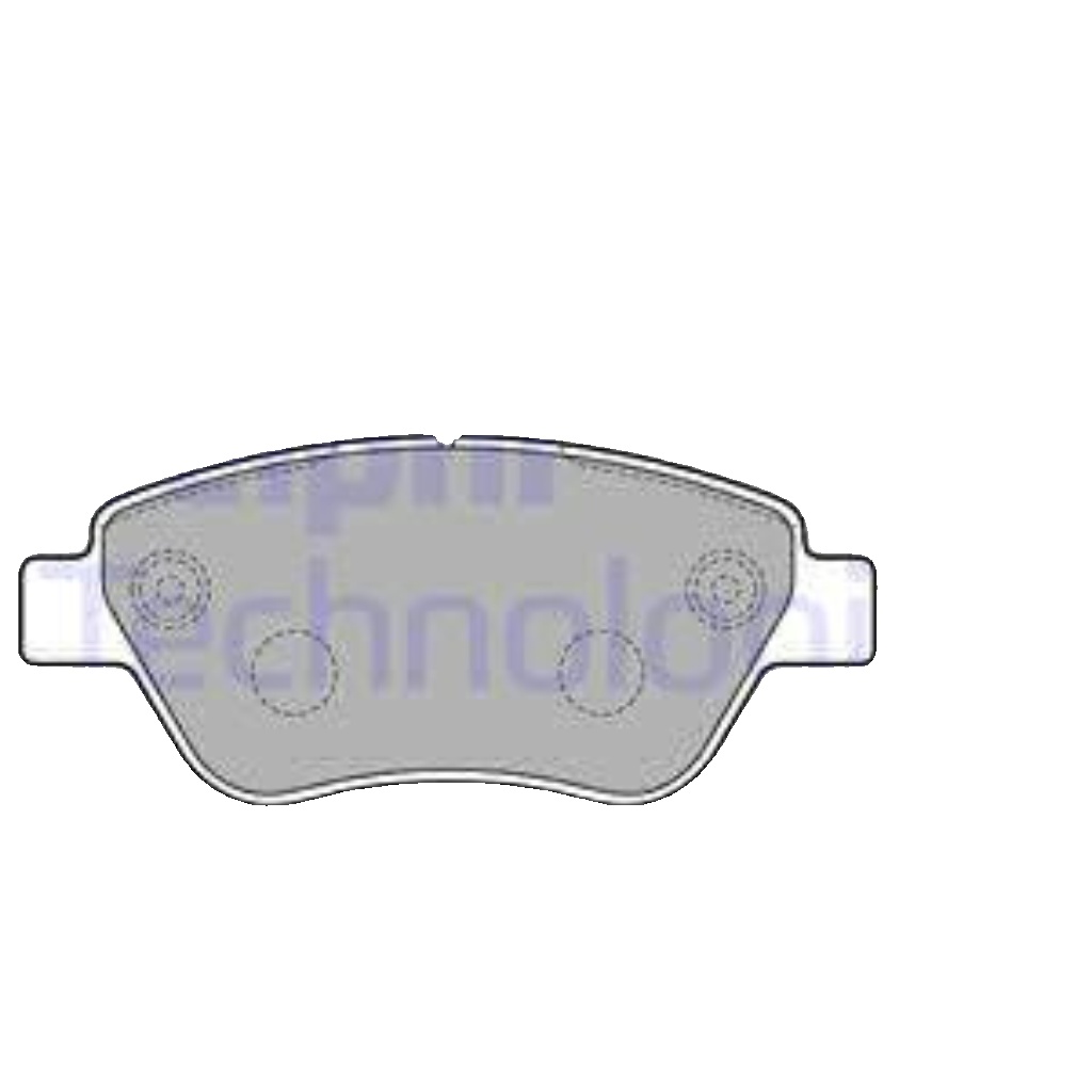 Brake pads Low-Metallic LP2276 DELPHI for CITROËN PEUGEOT FIAT ABARTH