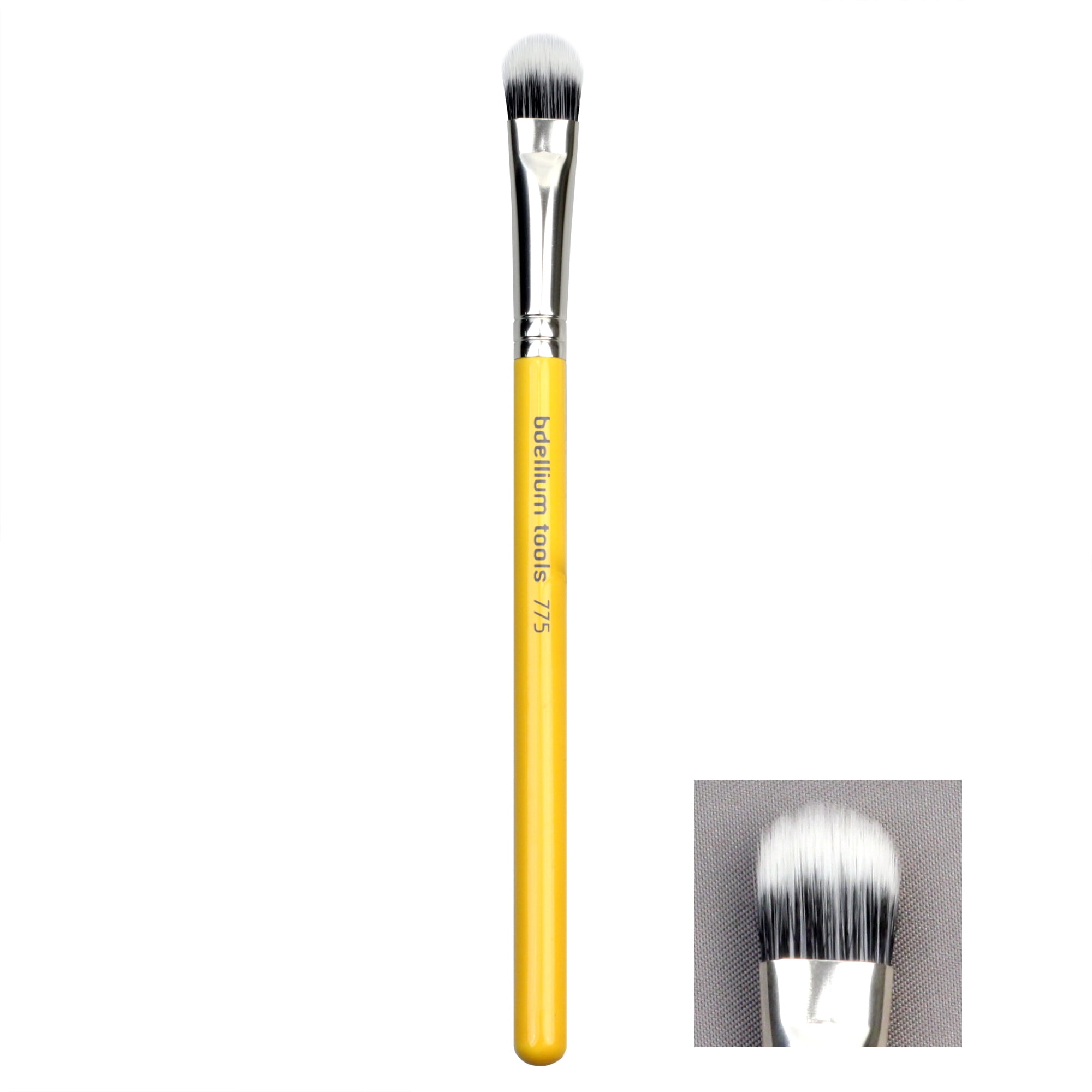 Bdellium Tools Yellow Professional Makeup Brush - Studio Series 775 Duo Fiber Shader - With Soft Synthetic Fibers For Shading ( 1Pc)