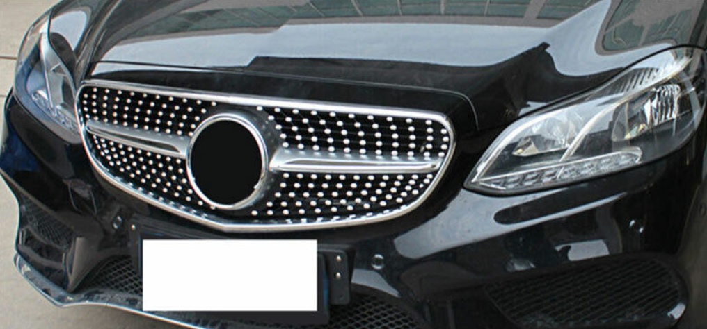 For Mercedes Benz E-Class W212 E200 E250 AMG Diamond Style Front Grill Grille UK