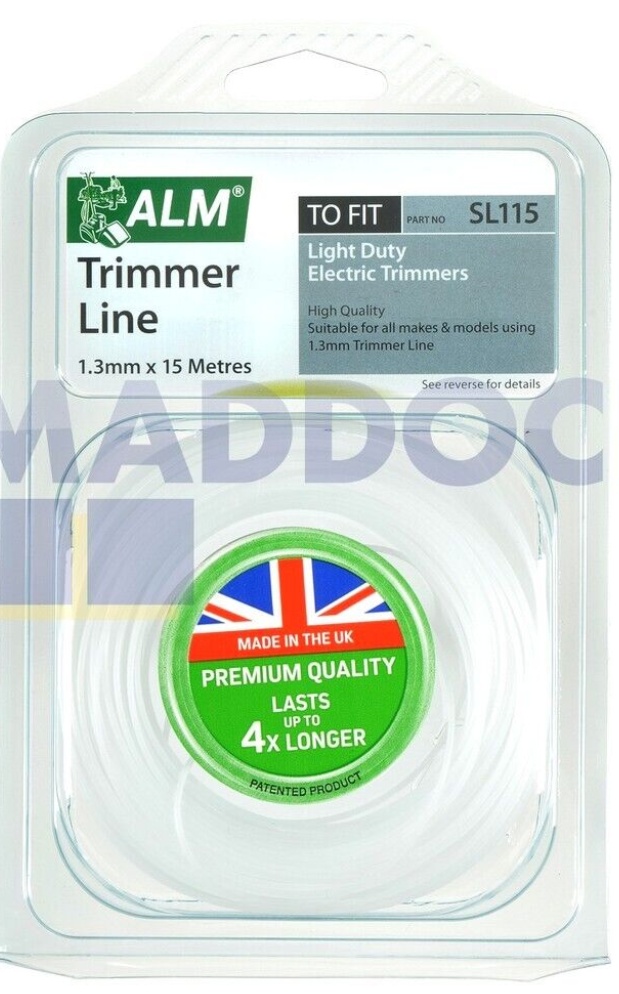ALM 1.5mm x 15M Blue Garden Trimmer Strimmer Line Wire Cord Flymo/Bosch SL215