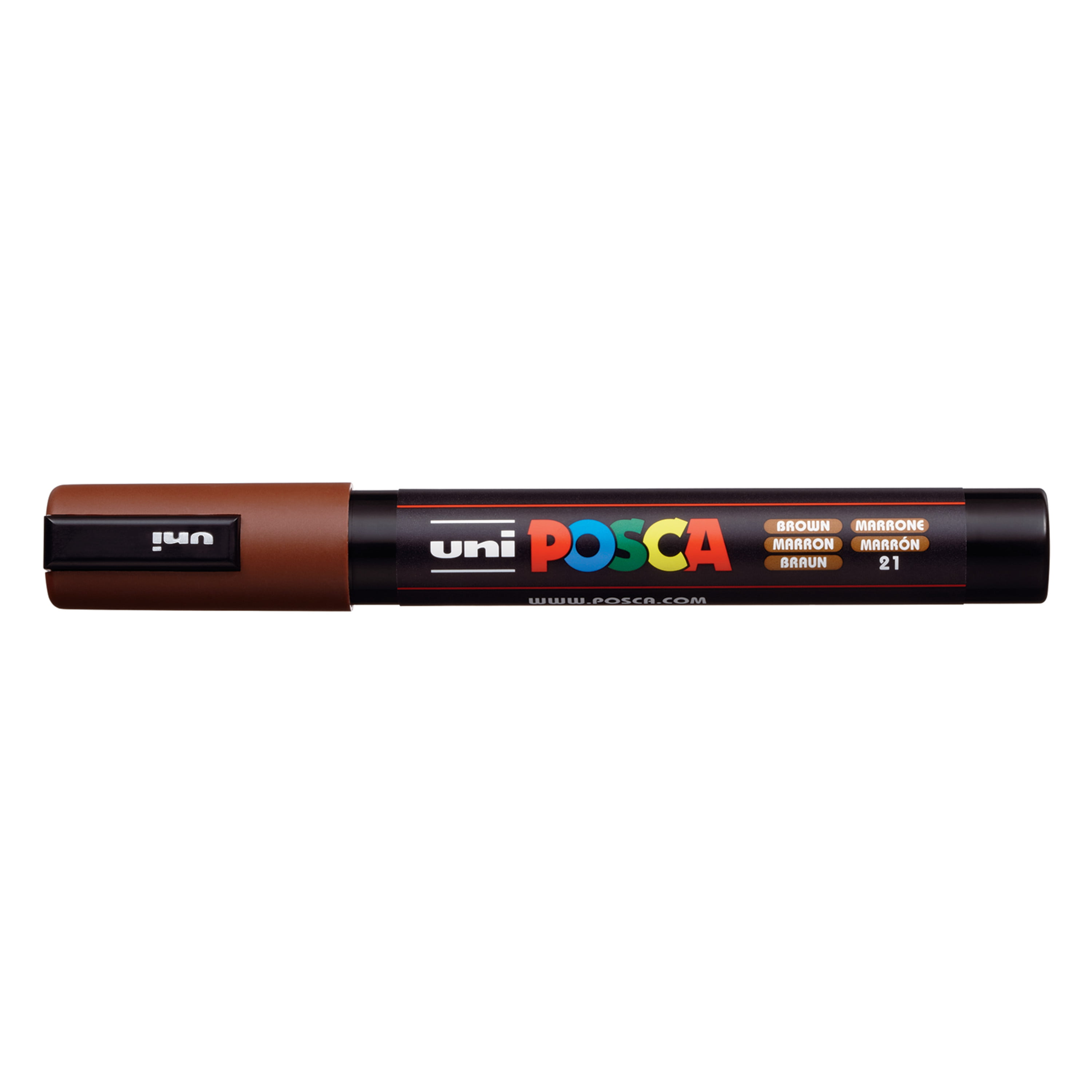 Uni : Posca Marker : PC-5M : Medium Bullet Tip : 1.8 - 2.5mm : Brown