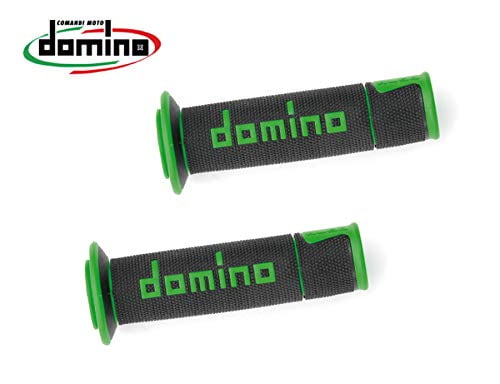 Free Shipping Domino Handlebars On Road Racing Black-Green Open D 22 mm L 120 mm