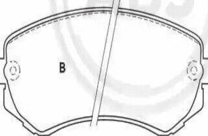 Brake pads 37082 A.B.S. for NISSAN ALMERA   Hatchback ALMERA I