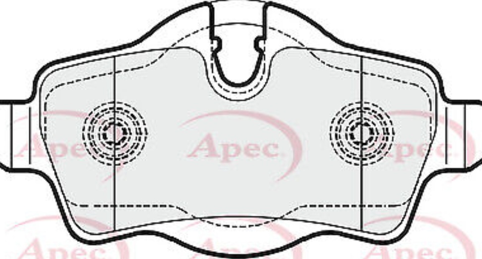 APEC REAR BRAKE PAD SET DISC BRAKE FOR MINI MINI MINI CLUBMAN MINI CLUBVAN
