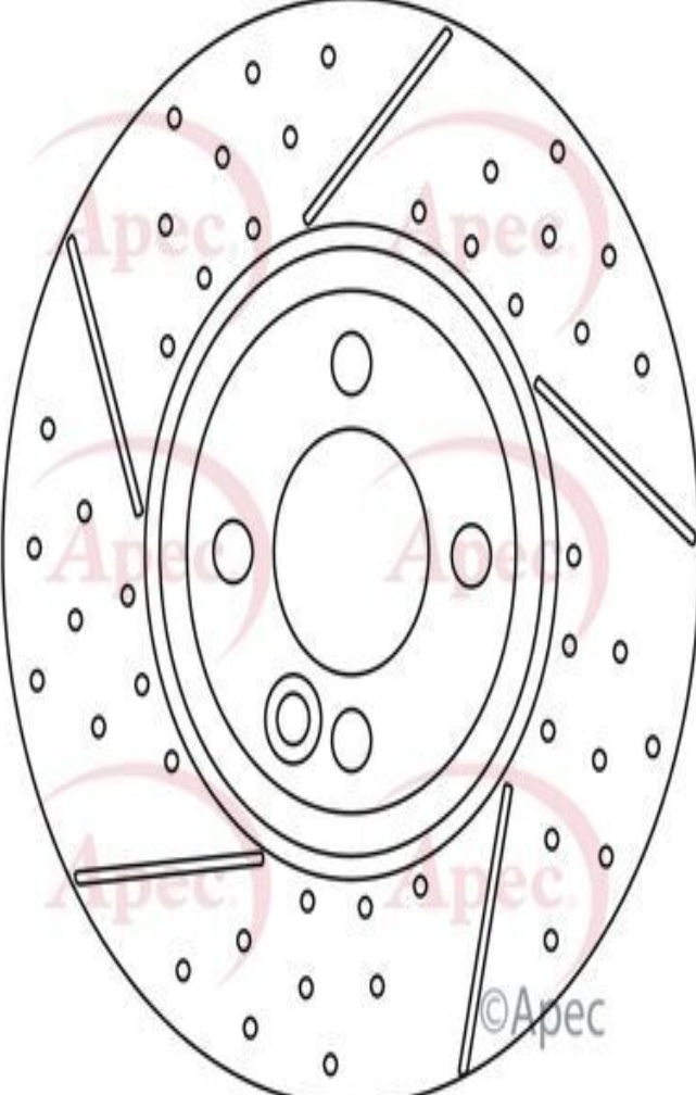 2X APEC FRONT BRAKE DISC FOR MINI MINI MINI CLUBMAN
