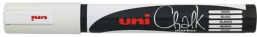 Uni Ball Medium White Bullet Tip Chalk Marker