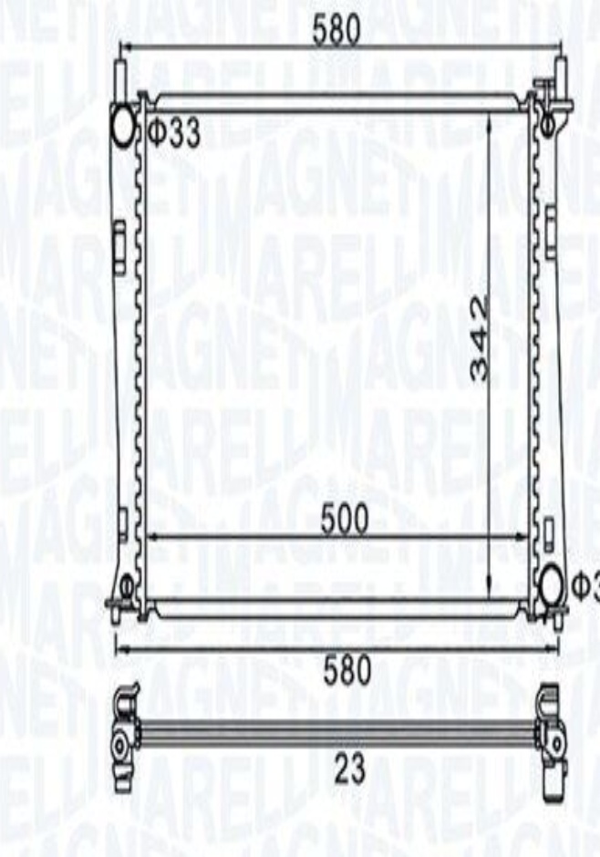 MAGNETI MARELLI-OE 350213152600 Radiator, engine cooling for FORD,MAZDA