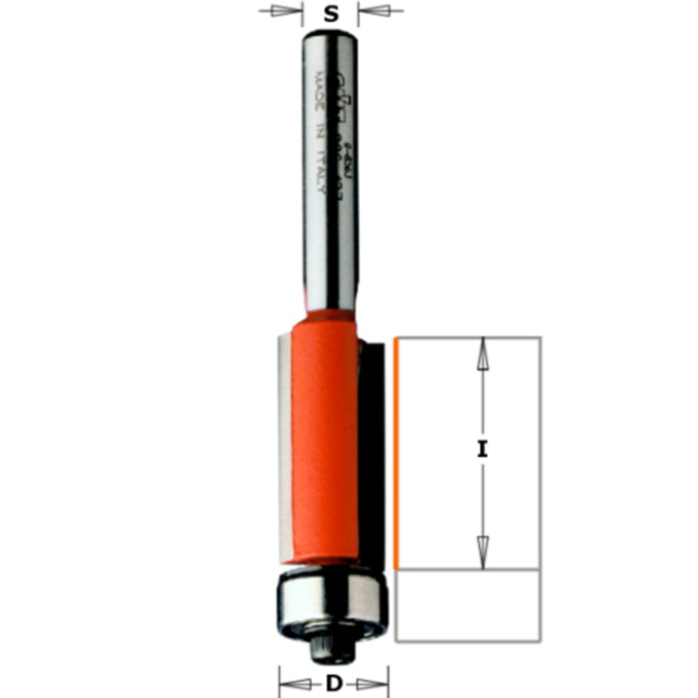 CMT 806.630.11 Flush Trim Router Bit Cutter 2"" Cutting Length, 1/2-Inch Shank