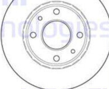 Delphi BG2282 Brake Discs Front Fits Nissan Kubistar Renault 11 19 21 9 Clio