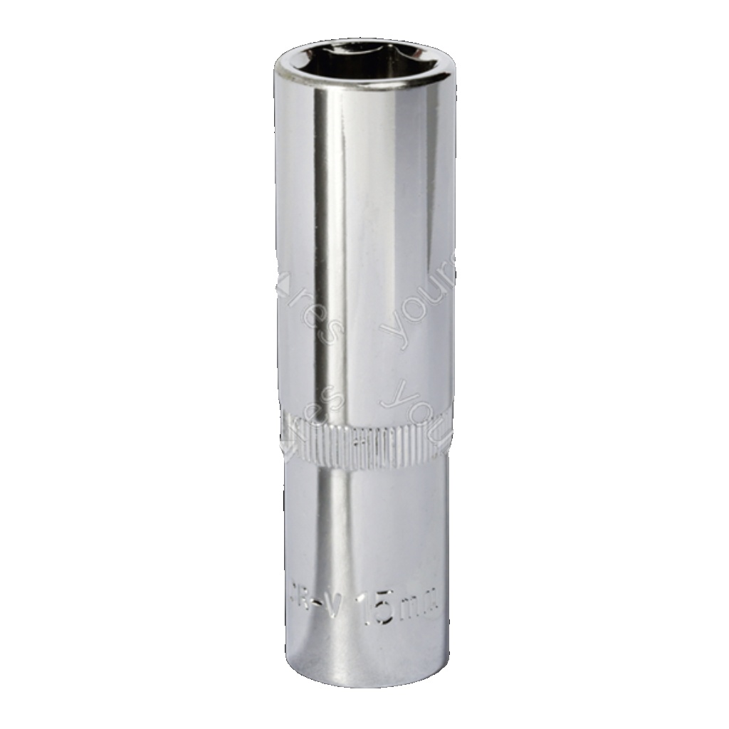 Sealey SP1215D Premier Fully Polished Deep Socket 1/2""Sq Drive 15mm