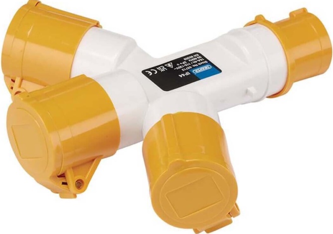 Draper 3 Way Socket Splitter 110v 110v - Image 4