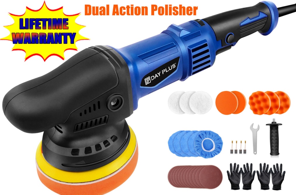  - Silverline Car Polisher 180mm 1200W & Sander Polishing Machine Buffer 264569 - Image 2