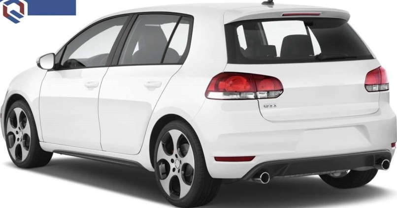Rear Bumper Spoiler Diffuser Dual Exhaust Matte Black For VW Golf GTI/GTD 09-12