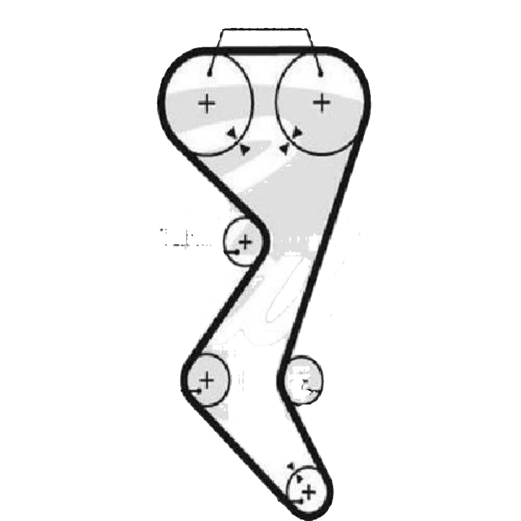 GATES 5528XS Timing Belt for CITROËN,FIAT,LANCIA,PEUGEOT,PGO - Image 17
