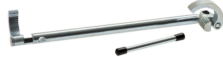 * Monument Adjustable Basin Wrench Spanner Sink Bath Tap Plumbers Tool MON345V
