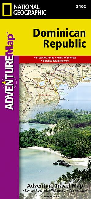 Dominican Republic Map National Geographic Adventure Map