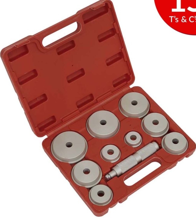 Sealey VS703 Bearing Race & Seal Driver Set 10pc - Aluminium