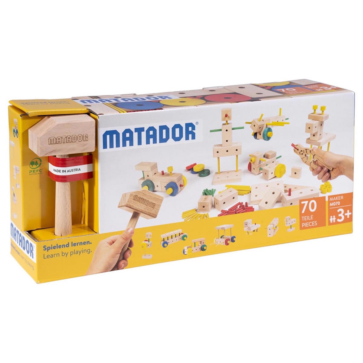 Matador Maker M070 Wooden Construction Set Building Blocks Bricks 70pc Age 3+