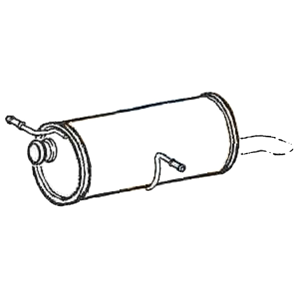 Klarius PG636L Exhaust Silencer Rear Box PEUGEOT 307 / CITROEN C4  1.6   2001>