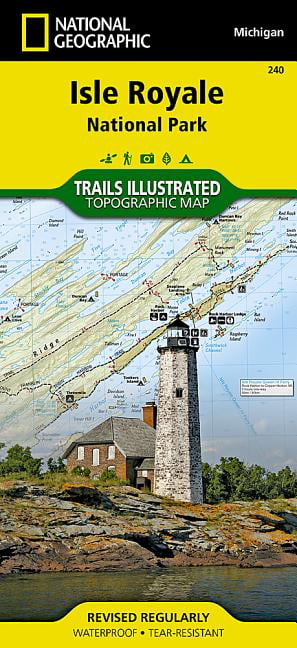 Isle Royale National Park Map Trails illustrated national geographic