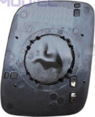 Right TYC 337-0087-1 Mirror Glass, outside mirror for VW