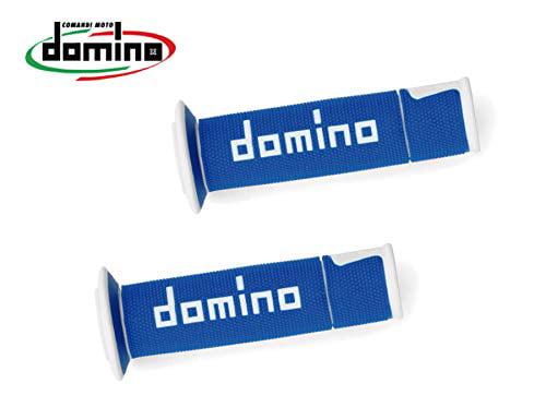 Free Shipping Domino Handlebars On Road Racing Blue-White Open D 22 mm L 120 mm
