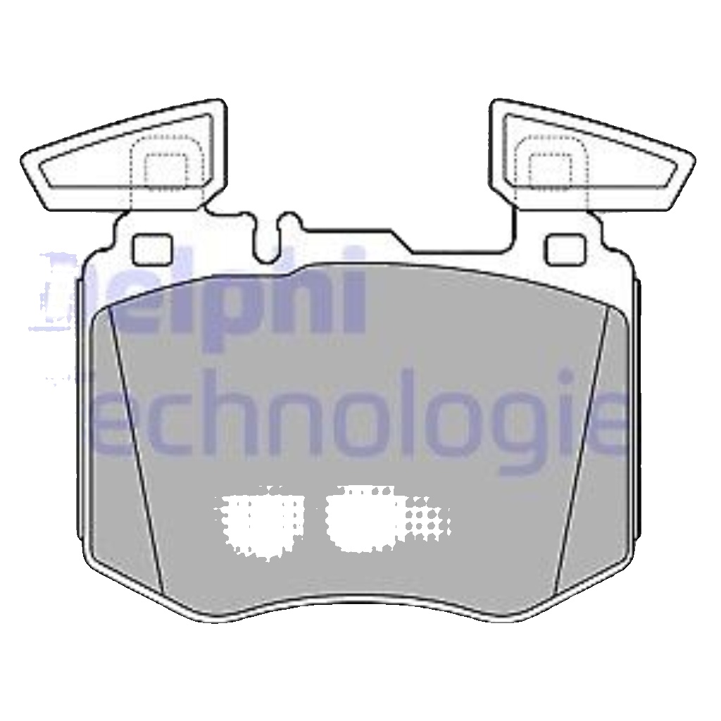 Front DELPHI-OE LP3642 Brake Pad Set, disc brake for MERCEDES-BENZ