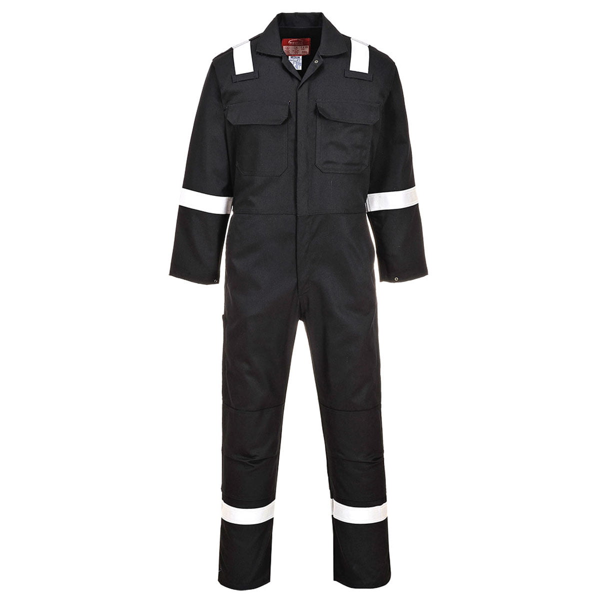 Portwest (M/R, ) Bizweld Iona Flame Resistant Work Overall/Coverall Black