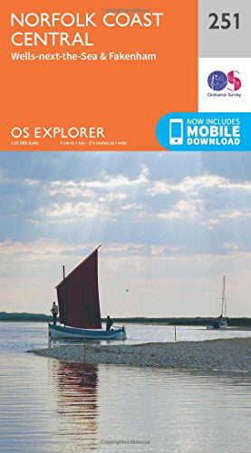 Norfolk Coast Central Explorer Map 251 Ordnance Survey