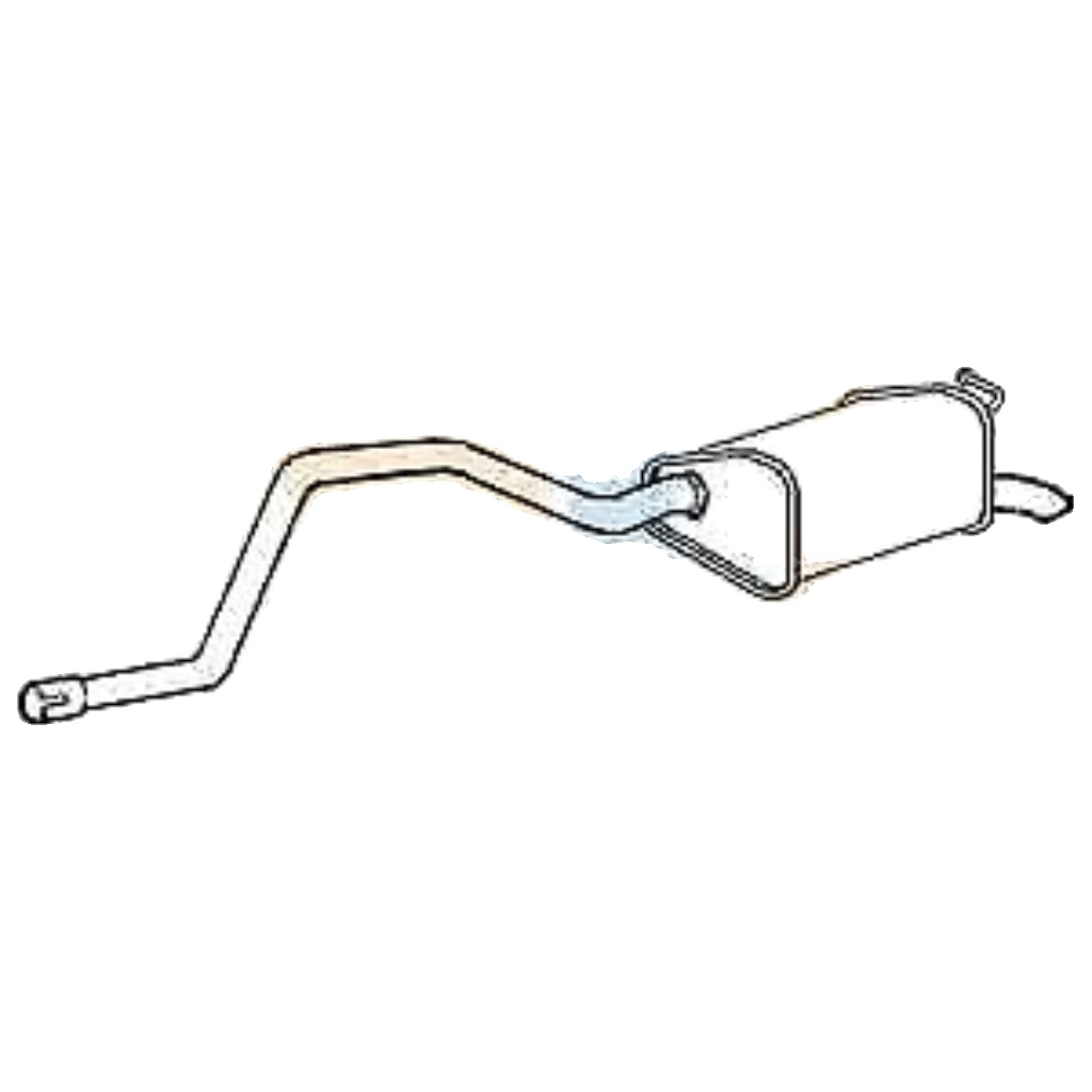 Klarius box with tail pipe fits Ford mondeo 1.6 1.8 96-00 FE632E