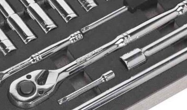 Sealey S01122 Siegen Socket Set with Tool Tray 1/4"" & 1/2""Sq Drive 62pc