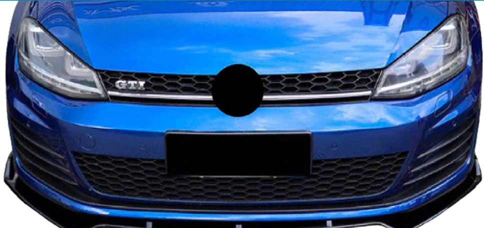Fits VW Golf MK7/7.5 R GTD GTI TSI TDI 13-20 Front Splitter Spoiler Carbon Look