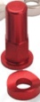 Free Shipping RFX Pro Series Red Steering Bar Nut For Motorcycle