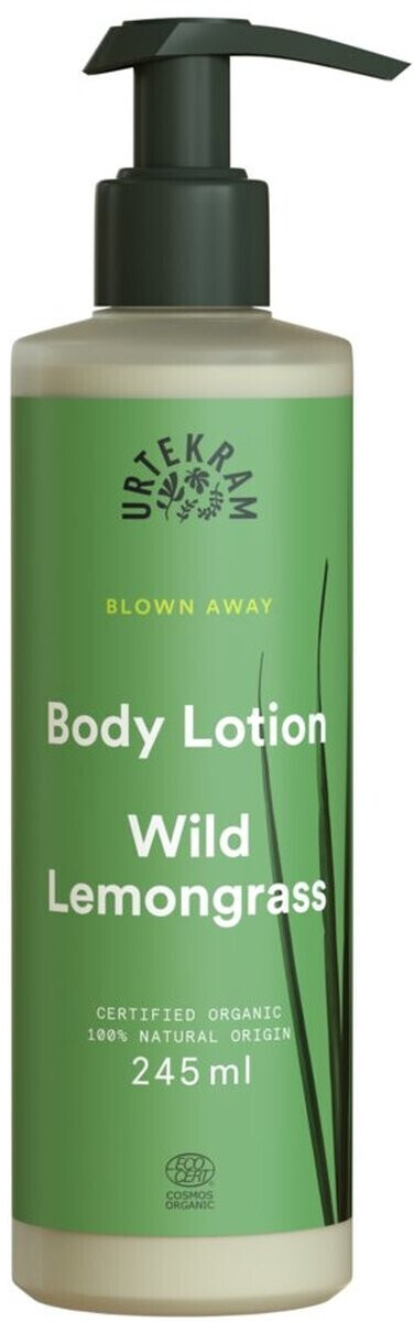 Urtekram Body Lotion - Wild Lemongrass - All Skin Types - 245 ml, Vegan, Organic, Moisturizing, Natural Origin - Image 2