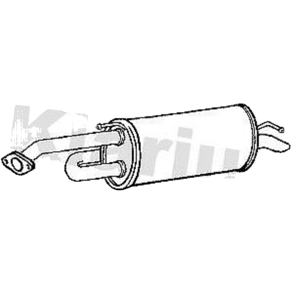 Klarius CV2V Exhaust Rear Silencer Box CHEVROLET MATIZ    0.8 / 1.0   2005-2008