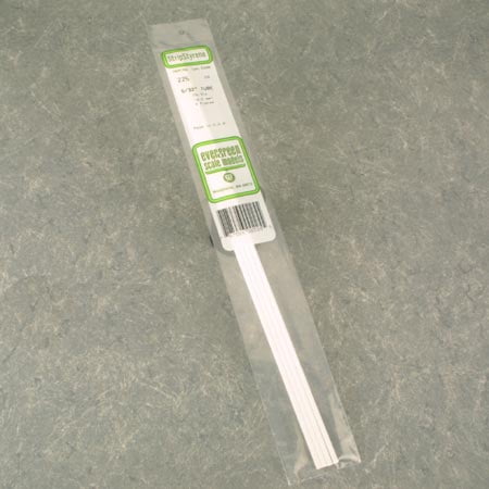 Top Evergreen Scale Models round Pipe, 35 CM Long, Durchm.4, 0 MM 5/32, 4 Pc.