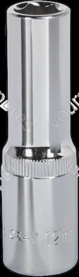 Sealey SP1212D Premier Fully Polished Deep Socket 1/2""Sq Drive 12mm