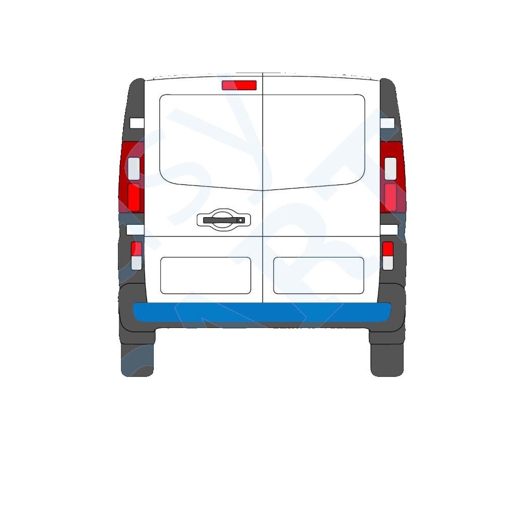 RENAULT TRAFIC VIVARO TALENTO 2014- REAR BUMPER / CENTRAL PART