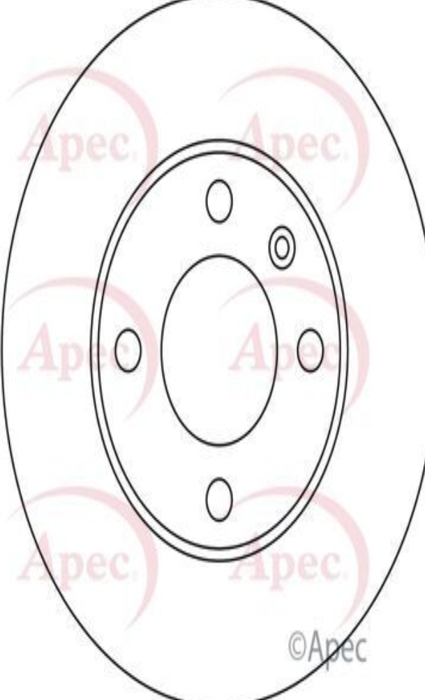 Apec Brake Disc Front Single 6N0615301 5028906071332 239mm DSK232