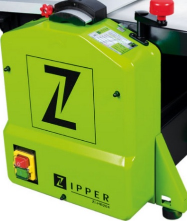 Zipper HB204 Thicknesser Planer - 204mm Width - 1250W - Green - Image 5