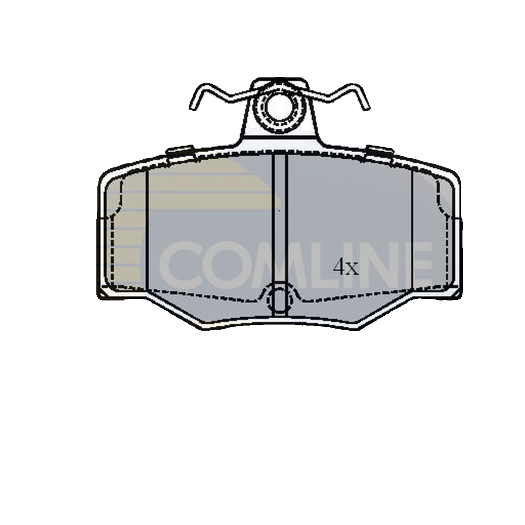 Rear COMLINE CBP0878 Brake Pad Set, disc brake for NISSAN
