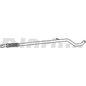 Klarius FT849M Exhaust Centre Link Pipe with Flexi FIAT 500 1.2 08-