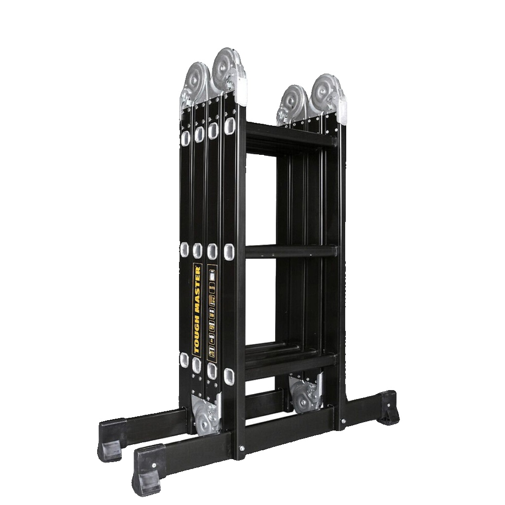 Multi-Purpose Ladder 4 x 3 Five Position Aluminium Ladder 6 in 1 TOUGH MASTER - Image 2
