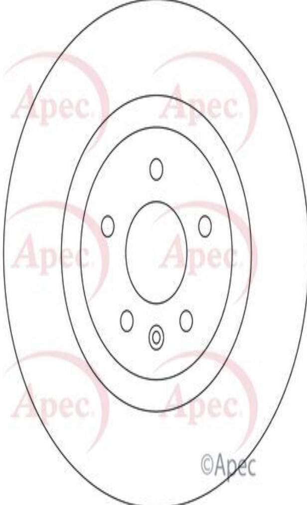 Braking System Brake Disc APEC DSK3487 Front Vented Fits Opel Vauxhall Insignia