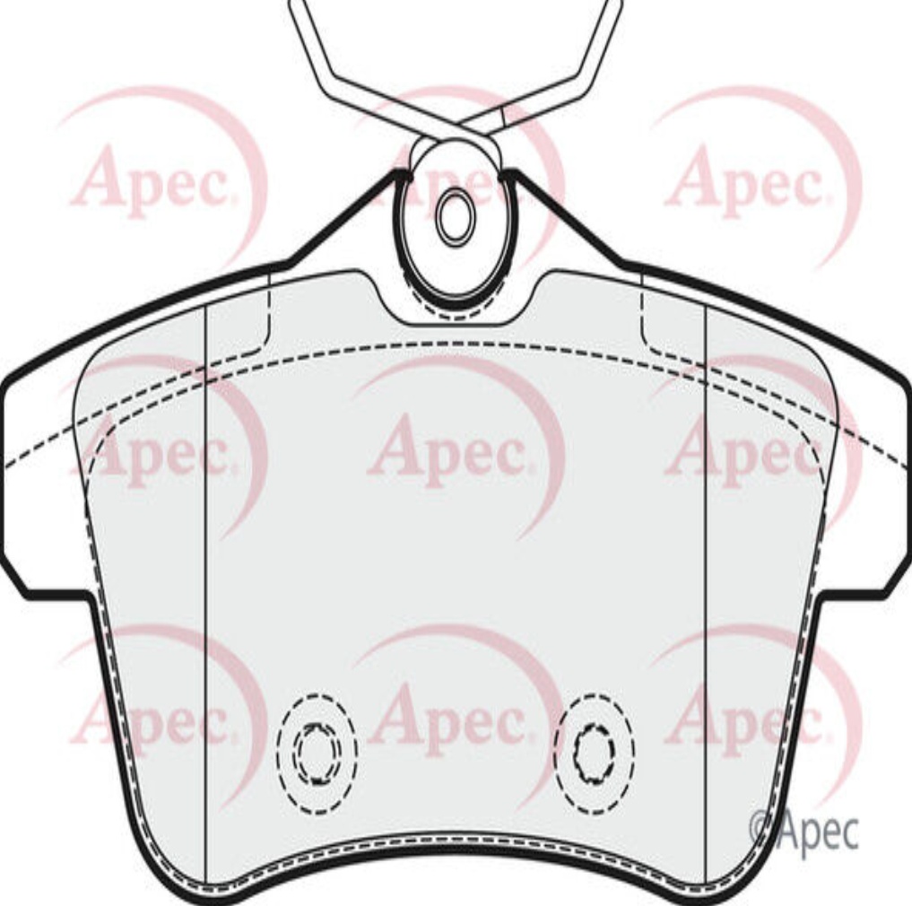 Brake Pad Set For Disc Brake Rear TRW System For Citroen DS Peugeot APEC PAD1741